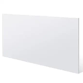 Sasylvia HDPE Sheet, HDPE Plastic Sheet Flexible High Density Polyethylene Board Solid Plastic Block for DIY Project for Machining Home(1/2" X 24'' X 48'',White,1 Pcs)