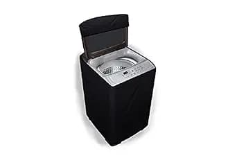 Stylista Washing Machine Cover Compatible for Whirlpool 11 Kg Fully-Automatic Top Loading bloomwash 360 World Series Black