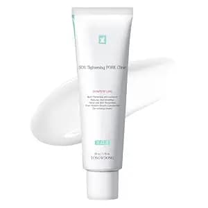 TOSOWOONG Pore Refiner Cream, Pore Minimizer with AHA - Glycolic Acid and Lactic Acid, Oil Control Face Moisturizer for Oily Skin, Texture Smoothing for Fine Lines, Korean Skincare, 50g / 1.76 oz.