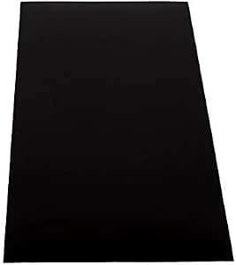 ABS Plastic Panel 1000 x 490 mm Colour Black in Thickness 1 mm - One-sided Protective Film - Top Quality