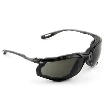 3M Safety Glasses, Virtua CCS, Pack of 1, ANSI Z87, Anti-Fog, Gray Lens, Black Frame, Corded Ear Plug Control System, Removable Foam Gasket