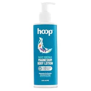 hoop Magnesium Body Lotion Sleep Minerals | Magnesium Lotion For Sleep Routine, Body Relaxation | Moisturizer With Lavender Oil For Women & Men | 250 ml