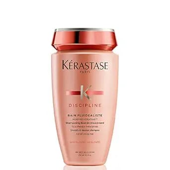 Kerastase Discipline Bain Fluidealiste Shampoo - Sulfate-Free, Smoothing & Hydrating, Frizzy Hair, Softens and Nourishes