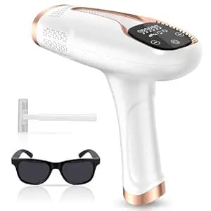Hair Removal Device Laser Hair Removal for Women and Men IPL Hair Removal At-Home 999,999 Flashes Painless Hair Remover on Armpits Back Legs Arms Face Bikini Line,Ghostwhite
