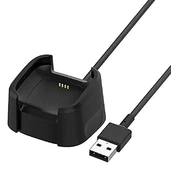 SPYKART Charger Dock For Fitbit Versa 2 Smart Watch Replacement Charging Cable For Fitbit Versa 2 Smart Watch (Not For Versa/Versa Lite), Smartwatch, Black