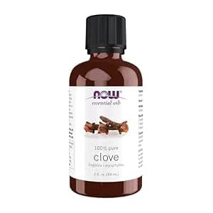 NOW Essential Oils, Clove Oil, Balancing Aromatherapy Scent, Steam Distilled, 100% Pure, Vegan, Child Resistant Cap, 2-Ounce