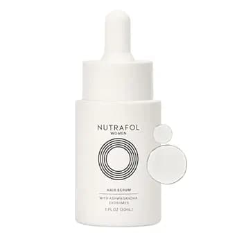 Nutrafol Women's Hair Serum, Supports Visibly Thicker and Stronger Hair, Vegan, Lightweight and Fast-Absorbing