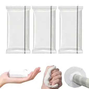 Waterproof Sealant Mastic, 2025 New White Mastic Multipurpose Sealing Clay, Waterproof Seal Putty Quick Mending Mud for Drain Connection, Wall Hole, Air Conditioning Hole, 30G (3)