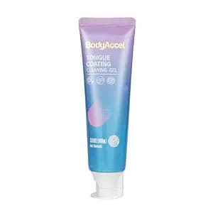 BodyAccel Tongue Cleaner Gel – Fresh Breath Oral Care Gel for Bad Breath Removal, Tongue Scraper Gel for Oral Hygiene & Healthy Mouth(3.5oz）