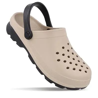 WALKAROO Mens Clogs with Soft Sole, Ventilated and Lightweight - WC8844