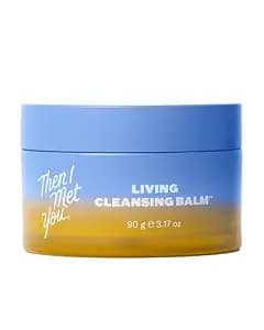 Then I Met You Living Cleansing Balm, Melts Makeup & Sunscreen, Non-Stripping Zero Residue Oil Cleanser with Seaberry, Olive, Grape Seed Oils, Vit E & Persimmon, First-Step Clean Vegan Korean Skincare