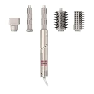 Shark FlexStyle Air Styling & Drying System, Powerful Hair Dryer Brush & Multi-Styler with Auto-Wrap Curlers, Paddle Brush, Oval Brush, Concentrator Attachment, Stone, HD430