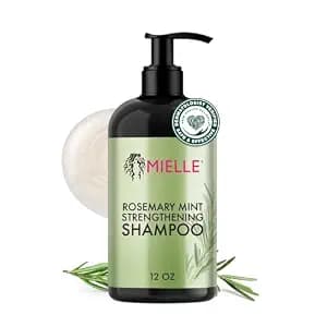 Mielle Organics Rosemary Mint Hair Strengthening Biotin Shampoo - Moisturizing Hair Shampoo for Women and Men to Gently Cleanse, Repair & Protect Strands (12 oz)