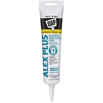 Caulk, 5.5 oz, White