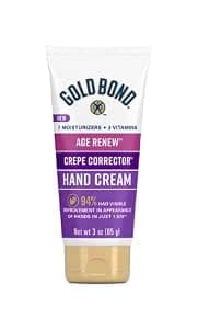 Gold Bond Age Renew Crepe Corrector Hand Cream, Replenishing & Smoothing Formula, 3 oz.