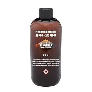 Perfumer’s Alcohol (16 oz Bottle) - SDA 40B - 200 Proof - For Making Custom Creations, Such As: Perfume, Eau de Parfum, Eau de Toilette, Cologne, Eau de Cologne, After Bath Spray, Air Freshener