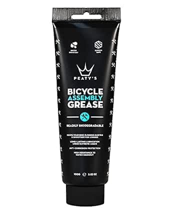 Peaty's Bike Assembly Grease - Readily Biodegradable Bicycle Grease, Long-Lasting Bike Lubricant with Anti-Corrosion Protection, For all Bicycle Builds, General Maintenance & Carbon Safe, 100 g