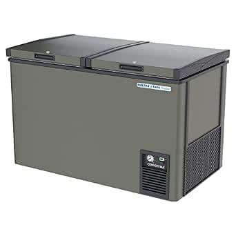 Voltas CVF320DD P/CVF320DA4-P-PL/CVF320DA4 Double Door Deep Freezer cum chiller, Convertible, GREY (303L Gross, 295L Net)