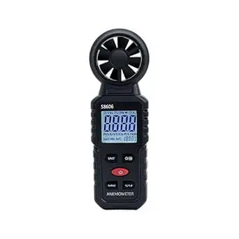 Mcbazel 3 in 1 Handheld Digital Anemometer Wind Meter, High Precision Wind Speed Measuring, Digital Wind Speed Meter with Backlight for HVAC, Sailing, Fishing, and Indoor Outdoor Use