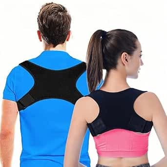 Back Support for Posture Correction for Women and Men, Ergonomic Upper and Lower Back Pain Relief - Scoliosis, Round Back, Spine Correction