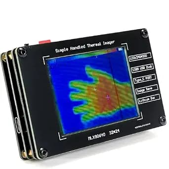 Mini Handheld Thermal Camera, Portable Infrared Thermal Imaging Camera, Paranormal Equipment Thermal Imager, Non-Contact Heat Detector with Type-C Interface PC Link Data Storage