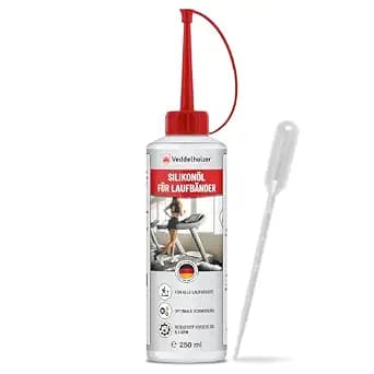 Veddelholzer 250ml 100% Pure Silicone Oil Treadmill with Dosing Cap and Dropper for Home Gym Treadmill Universal Treadmill Cross Trainer