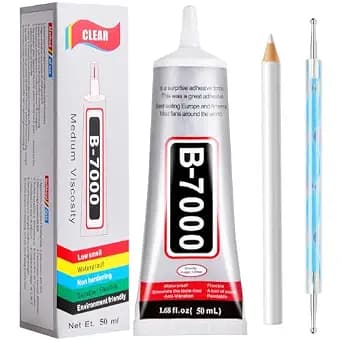 B7000 Glue Clear with Precision Tip，50Ml B7000 Glue Clear for Rhinestones Glue for Crafts, Multipurpose Jewelry Glue for Fabric DIY Craft Makeup Shoes Jewelry Making Nail Art