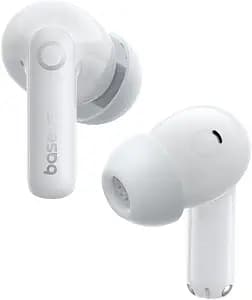 Baseus Bass BP1 Pro Noise Cancelling Wireless Earbuds, Real-Time Adaptive Noise Cancelling, Adaptive Active EQ, LDAC Hi-Res Sound, 6-Mic AI Clear Calls, 55H Playtime, IP55 Waterproof, Bluetooth 6.0