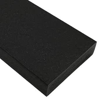 BuyPlastic Tangent Poly Lumber - Black, 1x4 (0.75" x 3.5"), 36" Length - HDPE Plastic Board for Outdoor Furniture and More