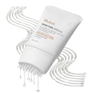 lilyeve GROWTURN Hair Growth Serum with Built-in Brush, Heartleaf-Derived Exosomes to Revitalize, Scalp Massager, Korean Hair Care, 3.38 fl. oz.