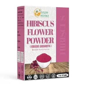 Herbs Botanica Hibiscus Powder 100% Pure & Natural Sabdariffa for Hair, Skin & DIY Use Finely Ground Dried Hibiscus Leaves Natural Supplement 2 oz Resealable Pack