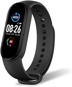 captcha (Last Day Deal Offer: 5 Years ) Z421 Smart Watch Band Fitness Heart Rate with Activity Tracker WaterproofLike Steps Counter, Calorie Counter, BP, & OLED Touchscreen, Multicolor (M5Band_111)
