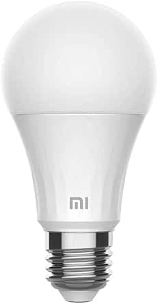 Xiaomi Mi Smart Bulb Warm White LED Light Bulb, 8 W, White, 1 Pack (Pack of 1)