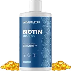 Rosemary and Biotin Shampoo for Thinning Hair - Vegan Volumizing Shampoo for Fine Hair with B Vitamins Argan Oil & Tea Tree Essential Oil - Paraben Silicone and Sulfate Free Vegan Formula (16 Fl Oz)