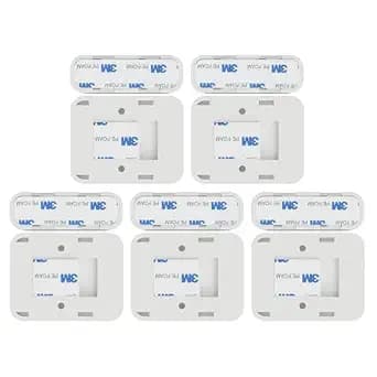 Simplisafe Entry Sensor Adhesive | Mounting Tape for Simplisafe Door, Entry, and Contact Sensor | Easy Mount, No Cutting, Peel and Stick (5 Pack Sensor + 5 Magnet Side)