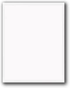 Window Stickers for Car Dealers -Plain Blank White - Exterior, 'Outdoor' | 8.5" x 11" | (100 Pack) (Laser Printer Only) (Adhesive)