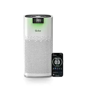 Qubo Smart Air Purifier Q600 for Home by Hero Group | Up to 600 Sq Ft | 99.99% Allergen Removal | HEPA H13 | 9000 Hrs Filter Life | App & Voice Control | Energy Saving | Ultra-Quiet BLDC Motor