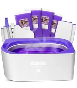 ELLA BELLA® Paraffin Wax Machine for Hand & Feet • Parafin Wax Warmer • Everything in One Kit – Paraffin Wax Refills, Mitts & Booties • Soothing Relief with Parrafin Hot Wax • Home Paraffin Wax Bath