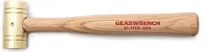 GEARWRENCH Brass Hammer with Hickory Handle | 1 lb. | 81-111G