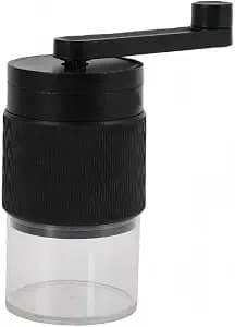 Manual Coffee Grinder, Adjustable Ceramic Burr Coffee Grinder, Portable Coffee Mill for Espresso, Pour Over, French Press, Camping-E