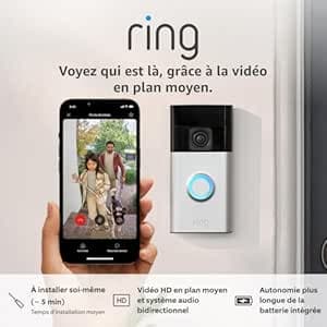 New Ring Battery Video Doorbell (2024) | DIY Wireless Video Doorbell Camera with Head-To-Toe View, HD Video | Easy to install (5 min) | With Built-in Battery I 30-day free trial of Ring Home