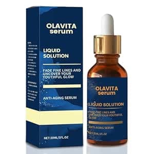 Olavita Serum, Facial Serum, Liquid Solution Anti Aging Serum, Vitamin C & E Serum, Boosts Skin Collagen Production, Diminishes Fine Lines & Wrinkles for a Youthful Glow