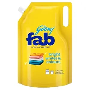 Godrej Fab Liquid Detergent Refill Pouch for Machine & Bucket Wash - 850ml