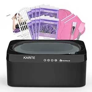 KARITE Paraffin Wax Machine for Hands and Feet with Auto Open Lid, Paraffin Bath,20Min Fast Wax Meltdown, Precision Temperature Control, 4500ml Paraffin Warmer with 8Pack Refills