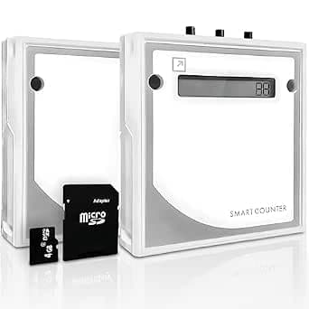 Retail People Counter - Smart Traffic Counter/w Hourly & Daily Statistics & Data Storage, Battery Operated Visitor Counter, Easy to Install Customer Counter