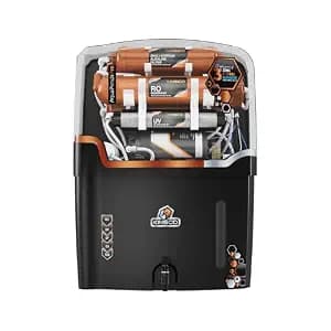 Kinsco Aqua Punch Pro With ISI Mark RO+UV+UF+TDS Adjuster 18 L RO + UV + CU Guard + Alkaline Enhancer + Mineral Water Purifier (Black)