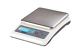 G&G KF10K Kitchen Scale, 10 kg, 1 g Increments, Adjustable Automatic Shut-Off, Precision Scale, Digital Scale, with Power Supply and Batteries (KF10K: 10 kg/1 g)