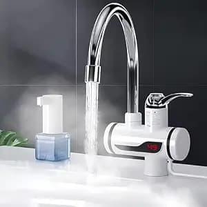 Exxelo Efficient and Reliable Heating: 15-Year Warranty Instant Tap Water Heater/Geyser for Kitchen, Bathroom, Office, Restaurants, and More – LED Electric Water Heater for Instant Hot Water Anytime