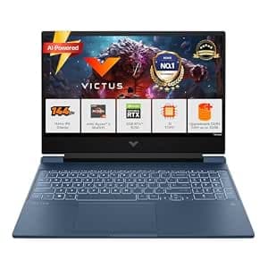 HP Victus, AMD Ryzen 5 8645HS, 6GB RTX 3050, 31 Tops, 16GB DDR5(Upgradeable) 512GB SSD, 144Hz, 300nits, FHD, 15.6"/39.6cm, Win11, M365* Office24, Blue, 2.3kg, fb3009AX, AI Gaming Laptop