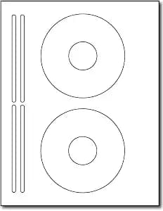 16 Count Printable CD Labels for Inkjet & Laser Printers – Matte White CD Disc Stickers (8 Sheets / 16 Labels)